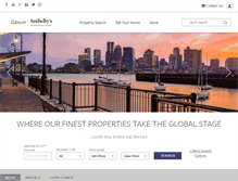 Tablet Screenshot of gibsonsothebysrealty.com